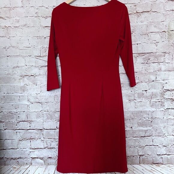 Anne Klein stretch ruched sheath pencil dress - Picture 6 of 6